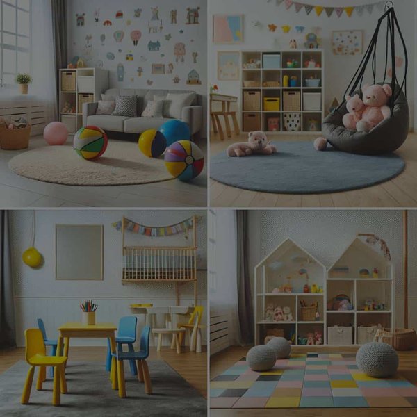 Quelles sont les options pour un sol de salle de jeux pour enfants facile à nettoyer et sécuritaire ?