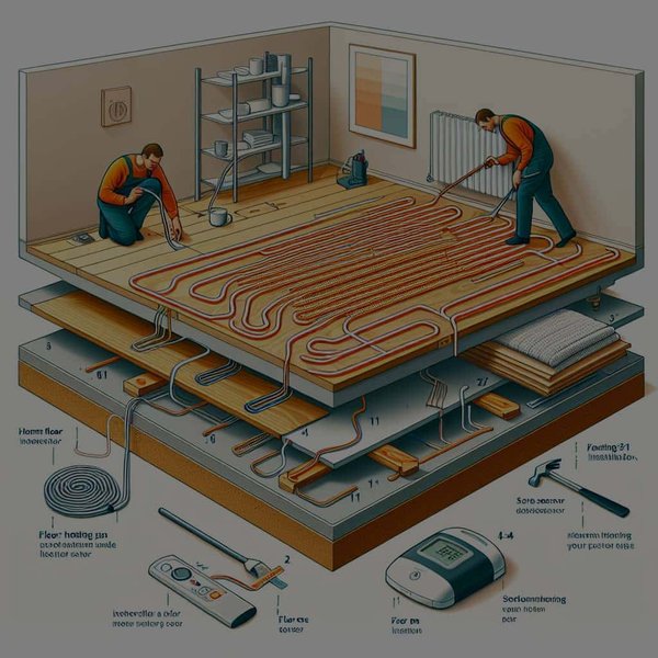 Comment installer un système de chauffage par le sol sous un revêtement existant ?